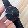 New Fashion Classic Design Watches Mens 40mm Womens 36mm Genuine Leather Top Quality Quartz Wristwatch With Original Box Gift Mont2870