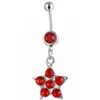 D0109 Flower Belly Navel Ring Mix Kleuren