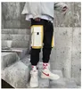 Streetwear Jaune Pantalon À Carreaux Hommes Joggers 2019 Homme Casual Sarouel Droit Hommes Coréen Hip Hop Pantalon De Piste Plus La Taille T200219