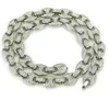 Hip Hop 12mm Gold Silber Farbgeschwindige Puff Marine Anchpr Chain Link Bling Halskette für Männer 291 J28760532