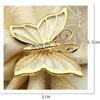 Butterfly shape Napkin Rings Napkin Holders For Dinners Party Hotel Wedding Table Decoration Supplies Napkin Buckle 100pcs T1I3452