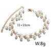 Women Necklace Choker Pearl Necklace Statement Ladies Collares Gold Color Alloy Jewelry Birthday Gift GC679