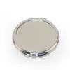 Mini Silver Färg anpassad rund kompakt spegel (6,2 * 6,6cm)