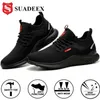 Suadeex Steel Toe Puncture Proof Shoes Shoes For Men Donne Anti-Smashing Indistruttible Security Work Sneakers Y200915