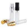 5ml mini portátil atomizador de perfume de perfume 5cc vidro vazio frascos de pulverização de perfume frascos de água recipiente de água garrafa de loção de embalagem