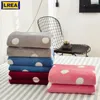 Lrea Super Soft Microplush 양털 따뜻한 성인 소파 던지기 담요 포인트 침대 침대 덮개를 침대에서 덮음 LJ201127