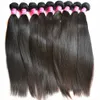 100% Obehandlad Virgin Wholesale Lot 9st Bunt Brasilianskt hår för svart kvinna Rak naturlig hårförlängning 12a Toppkvalitet 1b Färg 100g / st