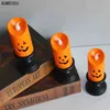AGMSYEU Kreative Halloween Kerze Licht Urlaub Party Requisiten LED Bunte Kerzenhalter Desktop Dekoration Hause Wohnzimmer Dekor H1222