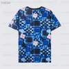 Zomer Hoge Kwaliteit Heren T-shirts High Fashion Korte Mouw Tops Man Casual Losse Gedrukt Tees Zwart Wit S-2XL