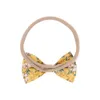 19 colori Bow Bow Fandbands Floral Hairband Girls Floral Flower Carino Semplice Fascia Fascia Bambini Accessori per capelli Nylon Accessori per capelli Bowknot Hairbands KHA322