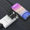 Masaüstü USB Şarj Cihazı Hub 6 Bağlantı Noktaları UK UK ABD Fiş Duvar Soketi Dock Hızlı Şarj Uzatma Güç Adaptörü Cep Telefonu Tableti9748938