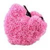 Dropshipping 40 -cm mydlaną pianka Rose niedźwiedź Rose z LED Bezpłatna karta podarunkowa w pudełku prezentowym na Walentynki i Girldfriend T200903