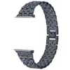 Cinturino in metallo per Apple Watch 6 Cinturino in acciaio inossidabile 38mm 40mm 42mm 44mm 20mm Bracciale a catena con diamanti per cinturino serie iWatch 6 5 4 3