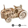 Robotime DIY Kits de construction de modèles mécaniques mobiles par Clockwork Jouets en bois Cadeaux Tracteur LK401 pour Dropshipping LJ200928