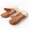 ファッション女性の冬の暖かい伸縮綿の手袋レディースガールズ屋外ヒートフルフィンガードライブGlove1