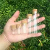 مصغرة الجرار الزجاج مع الفلين 4ML 5ML 6ML 18ML 22ml الزجاجات حاويات الرمل السائل الغذاء الزفاف هدية صغيرة 100pcs التي فيال