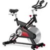 US Stock Indoor Cycling Heimtrainer Riemenantrieb Stationäres Fahrrad mit LCD-Monitor Sitzkissen Heim-Cardio-Training MS192899AAJ