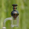 Newest 30MM Colorful Pyrex Glass Bong Smoking Portable Accessories Handmade Cover Carb Cap Bubble Ball Top Oil Rigs Wig Wag DHL Free