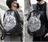 Punk punk sac à dos masculin mâle lion têtes sac à dos