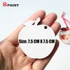 10 PCS a Lot Blank Sublimation MDF Christmas Pendants Ornaments Heat Transfer Image Home Decor Gift Y201020