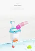 Beiens Baby Bath Fishing Toys Whale or Giraff Type Fishing Net with Water Toys Colorful Soft Floating Rubber Sound Bathing Toys LJ201019