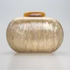 Evening Bags Eye Acrylic Pearl Marble Clutch Woman Personality Wedding Party Prom Handbags Purses Unique Chain Shoulder Bag