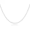 2020 Winter Polierte Kugelkette Halskette Passt Sterling Silber Schmuck Charms Perlen Original Halskette Kette Frau DIY Schmuck Q0531