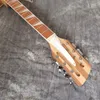 Özel 12 Strings 381-12 V69 Akçaağaç Glo 1989 Doğal Yarı Hollow Vücut Elektro Gitar Sandviç Boyun, Dama Tahtası Bağlama, Vintage Tuners