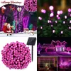 200 Led Solaire Guirlande Lumineuse Décorations D'arbres De Noël Pour La Maison En Plein Air 3 Mode Festoon Lumière Fée Jardin Années Garland Y201020