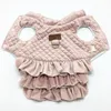 冬の子犬犬の服ピンクのペットジャケット小さな綿服暖かいヨークシャーヨークシャーフレンチブルドッグダックスフンド猫製品Y200328
