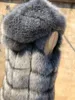 ZADORIN Nouvelle Mode Sans Manches En Fausse Fourrure Manteau À Capuche D'hiver Femmes En Fausse Fourrure Gilet Pelliccia Plus La Taille En Fausse Fourrure Gilet Veste bontjas 201028