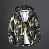 2020 Spring Men Jacket Luminous Hip Hop Retro Color Patchwork Jackets Windscheper Streetwear Track Hipster Plus Size LJ201013