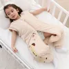 Хлопок утолщение спальный мешок детское коренное мешок для рожденного мультфильма детские постельные принадлежности Сплит нога теплый зимняя одежда 220225