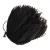 Afro Kinky Curly Drawstring Ponytail pour les femmes noires Raw Indian Human Hair 4C bouclés Kinky Clip dans les extensions de queue de cheval 100g