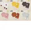 Kids Pajamas Sets Ribbed Clothing Suits Solid Long Sleeve Top + Pants 2Pcs/Set Children Boys And Girls Soft Cotton Home Outfits M4041