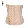 9 Steel Boned Women Latex Short Torso Waist Trainer Corsetto per la perdita di peso Allenamento Shaper Cintura taglia XXS-3XL 946 # LJ201209