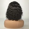 Menselijk haar pruiken voor zwarte vrouwen diepe body wave sluiting bob pruik 10 inch 180 dichtheid te koop groothandel Peice haarverkoper