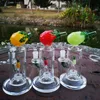 Colorful Design Hookahs Heady Glass Bong Showerhead Perc Oil Dab Rigs Water Pipes 14mm Female Joint With Bowl