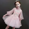 Vestito da principessa per bambini vestito da compleanno piccolo ospite costumi per pianoforte ragazze di fiori vestono fleabane amaro filato fleabane amaro