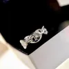 Fashion Gold Love Band Rings Bague for Lady Women Party Wedding Lovers Gift Engagement Silver Smart Charm Hb_jewelry with Box