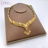 Liffly African Dubai Gold Bridal jewelry sets for Women Bracelet Earrings indian Wedding Party Crystal Ring Jewelry Sets 200923