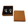 Orange Brand Gift Packaging Boxes for Necklace Earrings Ring Paper Card Retail Packing Box for Fashion Jewelry Accessories 9x9x3.5cm