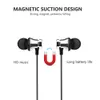 Noise Canceling wired Magnetic Earphones In-Ear earbuds Headsets MIC V5.0 Bluetooth Wireless Headphones for iP8 8s Max Samsung in Retail Box