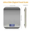 10kg/5kg OZ/ML/LB/G Kitchen Scale Stainless Steel Weighing Scale Food Diet Postal Balance Measuring Tool LCD Electronic Scales 211221