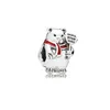 Designer Jewelry 925 Silver Bracelet Charm Bead fit Pandora Christmas Snowman Polar Train String Slide Bracelets Beads European Style Charms Beaded Murano