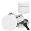 2022 new White Aluminum Metal Tobacco Herb Grinder With Skin Friendly Design 50MM 4 Piece Metal Smoking Herbal Grinders