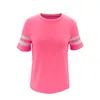 Solid Women Clothes Sexy Slim Fit Round Collar Summer T-Shirt Short Sleeve Top Fluorescent Green Solid Female T Shirts Tees