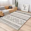 Ménage Gris Et Blanc Tapis Grands Tapis Tapis Pour La Maison Salon Nordique Rayé Géométrique Moderne Alfombras Vente Y200417