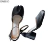 Women Split Toe Ninja Tabi Pumps Shoes Woman 6cm Heels Ladies High Pig Feet Shallow Sandals Round 2112281494564