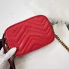 Designer Chain Bags äkta Real Leather Handbag Purse gracieful quiltade lyxkvinnor Soft 2021 Black Red Brand Fashion Camera Bagu273q